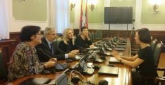 30. decembar 2014. Članovi stalne delegacije Narodne skupštine u PS OEBS u razgovoru sa predstavnicom Sekretarijata PS OEBS